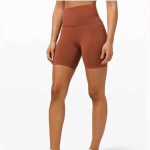 Lululemon Terracotta Wunder Under Short 6”